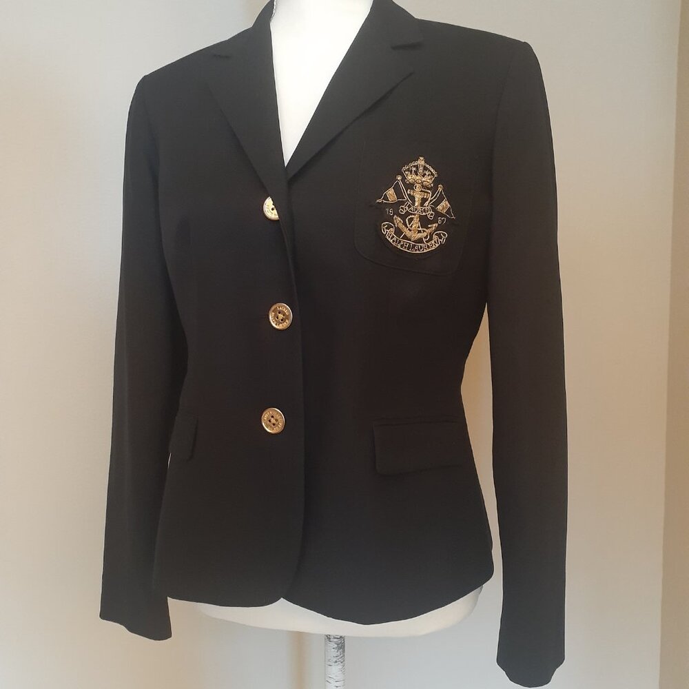 Lauren Ralph Lauren Crested Blazer